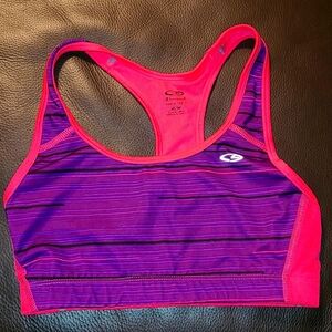 Girls medium Champion sports bra bright pink purple